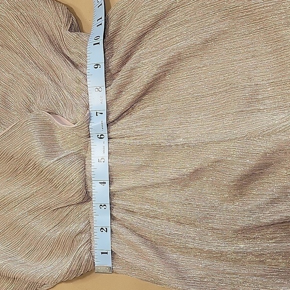 Charlotte Russe Size S Metallic V Neck Shorts Romper, Excellent Used Condition - Picture 9 of 11